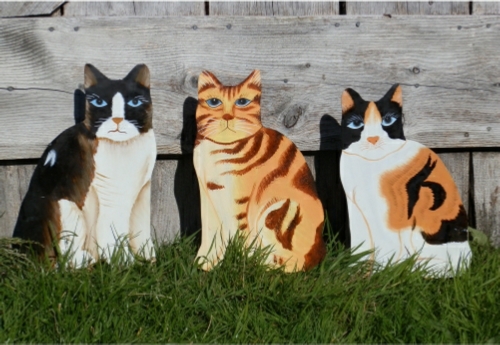 Cats Sitting Up