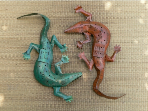 Garden Candle Lanterns - Crocodile