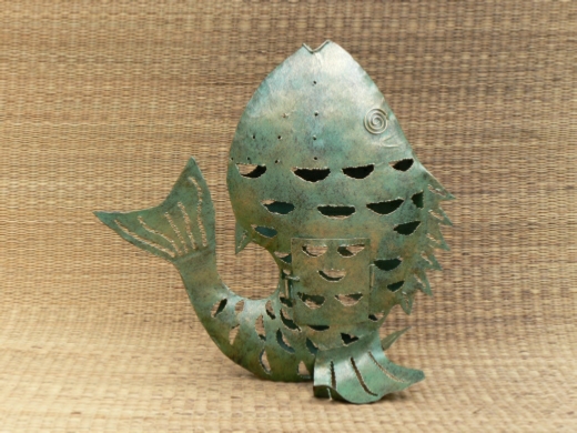 Garden Candle Lanterns - Fish Upright