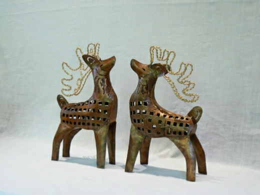 Garden Candle Lanterns - Reindeer