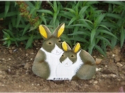 Garden ornament - Baby Rabbits