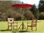 Oriental Garden Umbrella - Burgundy colour